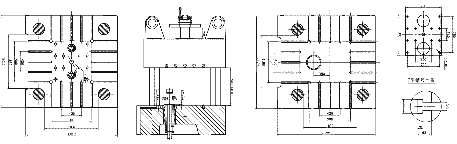 mold plate size of 1600tons/16000kN Cold Chamber Die Casting Machine