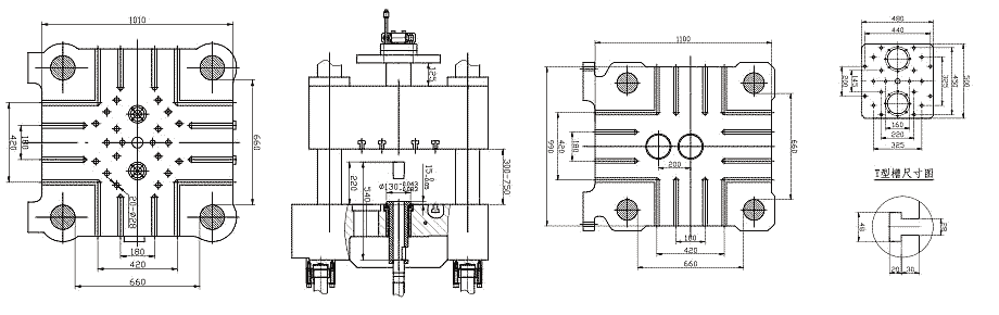 mold plate size of 450tons/4500kN Cold Chamber Die Casting Machine